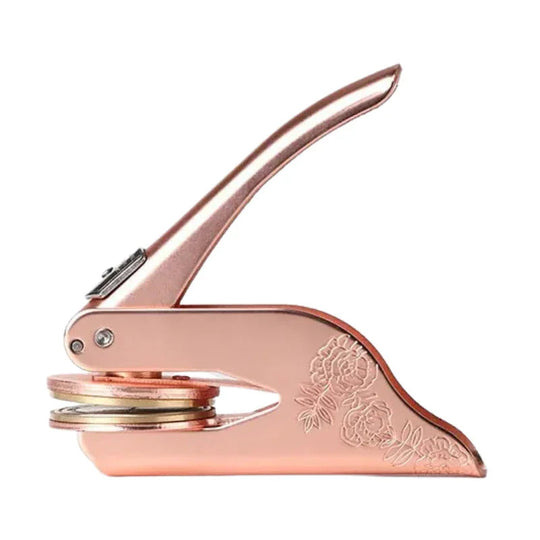 Library Embosser with Custom Design and Personalized Stamp