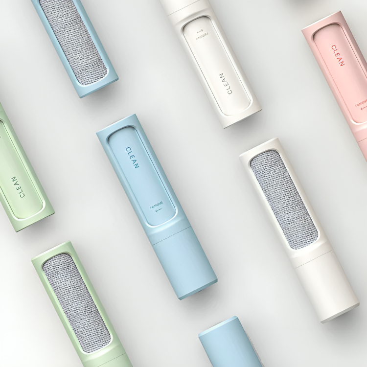 Lint Roller with Reusable Design and Pet Hair Brush