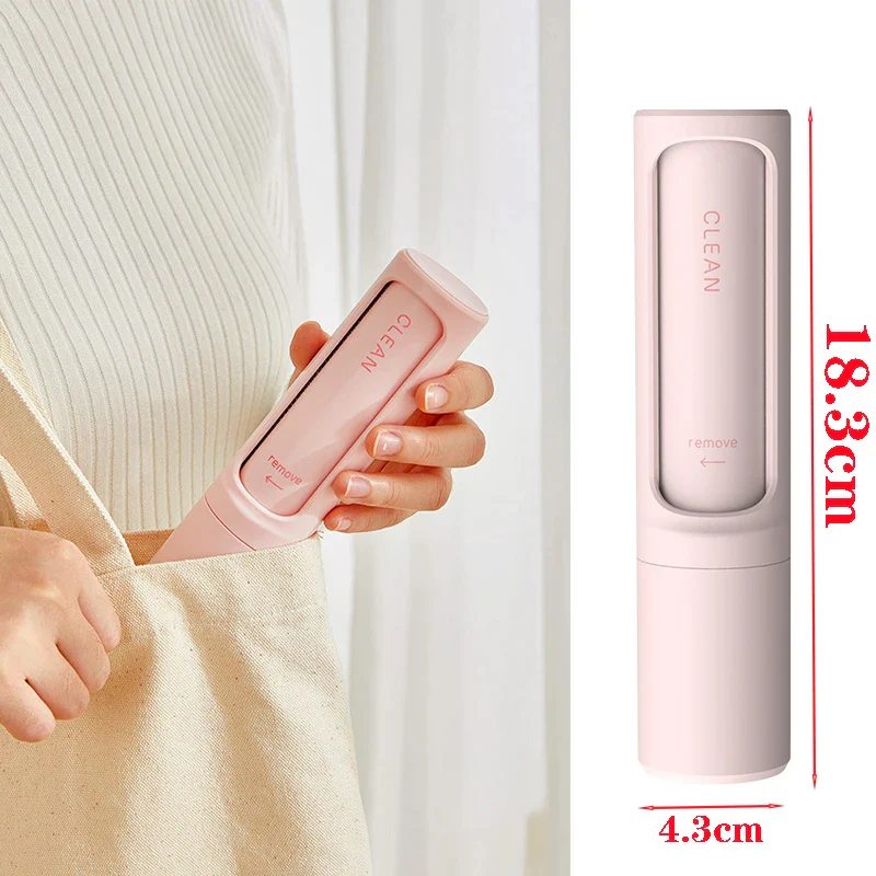 Lint Roller with Reusable Design and Pet Hair Brush