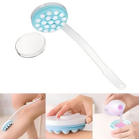 Lotion Applicator with Adjustable Handle and Roller Head
