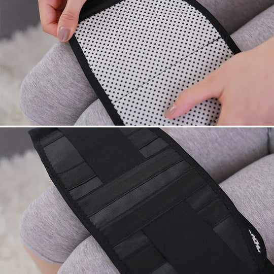 Lumbar Support Belt with Magnetic Design and Adjustable Straps