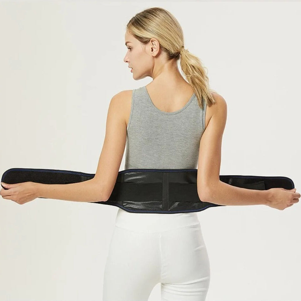 Lumbar Support Belt with Magnetic Design and Adjustable Straps
