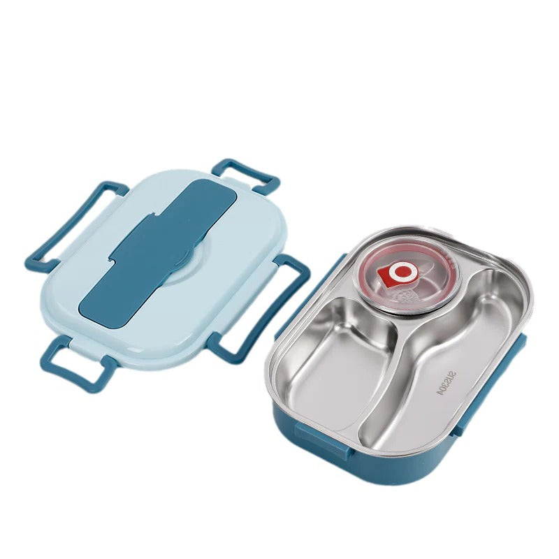 Lunch Box with Insulated Design and Stainless Steel Compartments