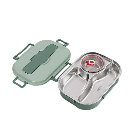 Lunch Box with Insulated Design and Stainless Steel Compartments