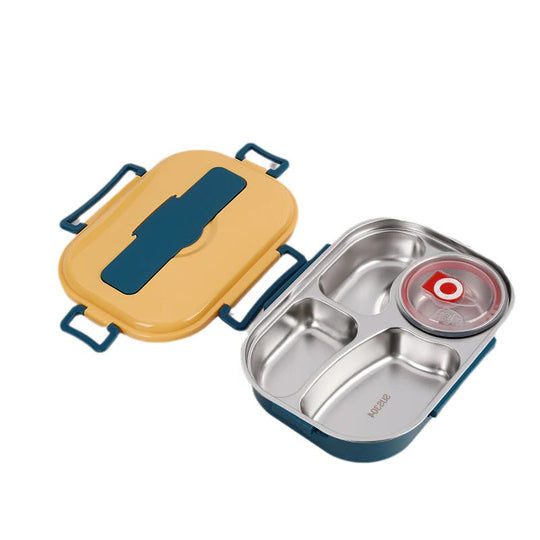Lunch Box with Insulated Design and Stainless Steel Compartments