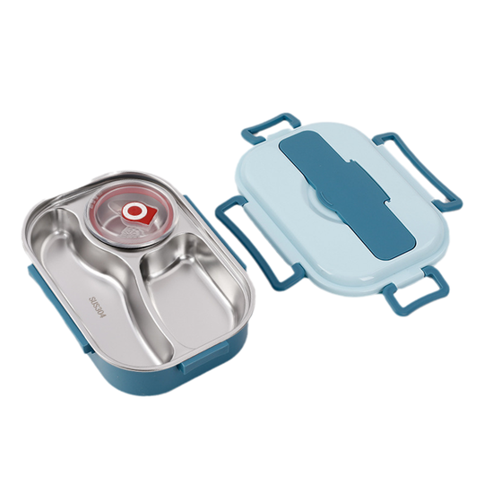 Lunch Box with Stainless Steel and Multi Compartments