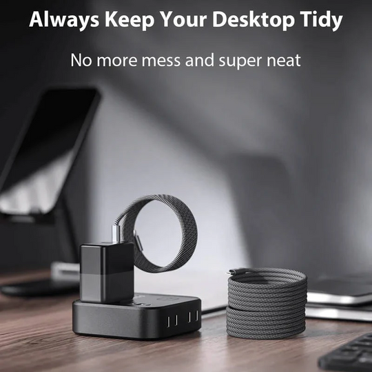 Magnetic Charging Cable with Fast Charging and Tangle-Free Design