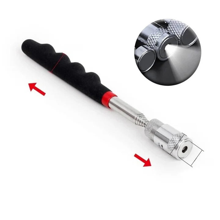 Magnetic Pickup Tool with Telescopic Reach and LED Light