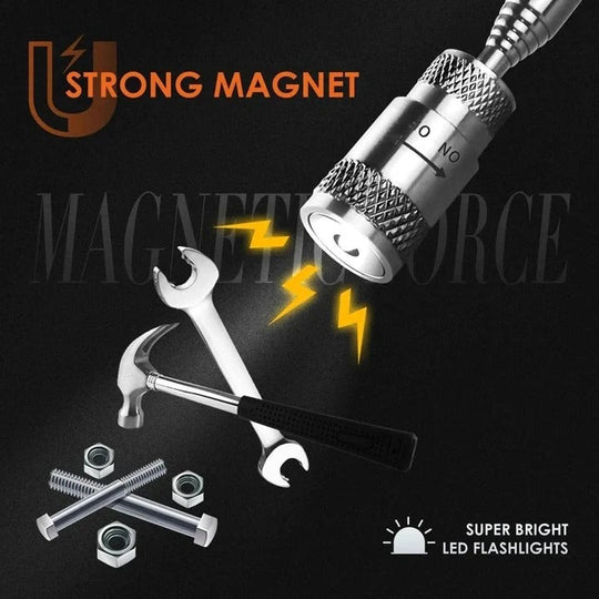 Magnetic Pickup Tool with Telescopic Reach and LED Light