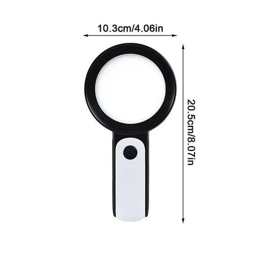 Magnifying Glass with 30x Power and LED Light