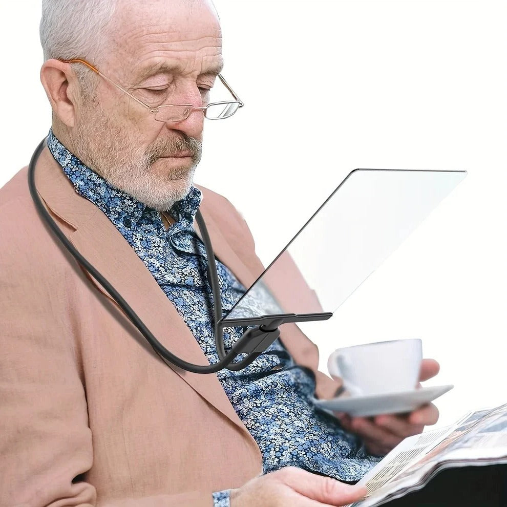 Magnifying Glass with Hands-Free Design and Flexible Neck