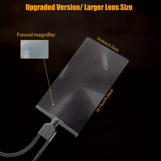 Magnifying Glass with Hands-Free Design and Flexible Neck