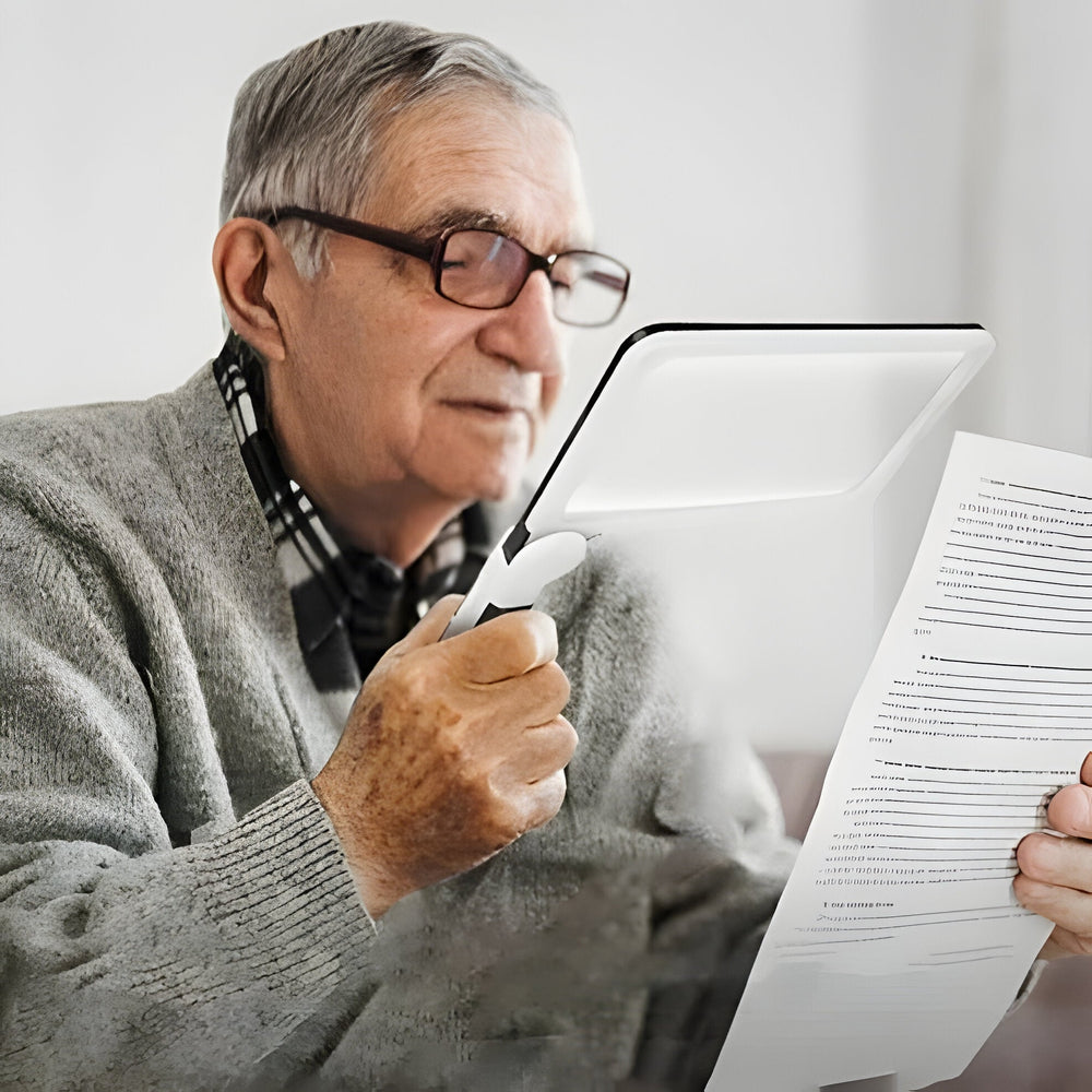 Magnifying Glass with LED Light and Collapsible Design