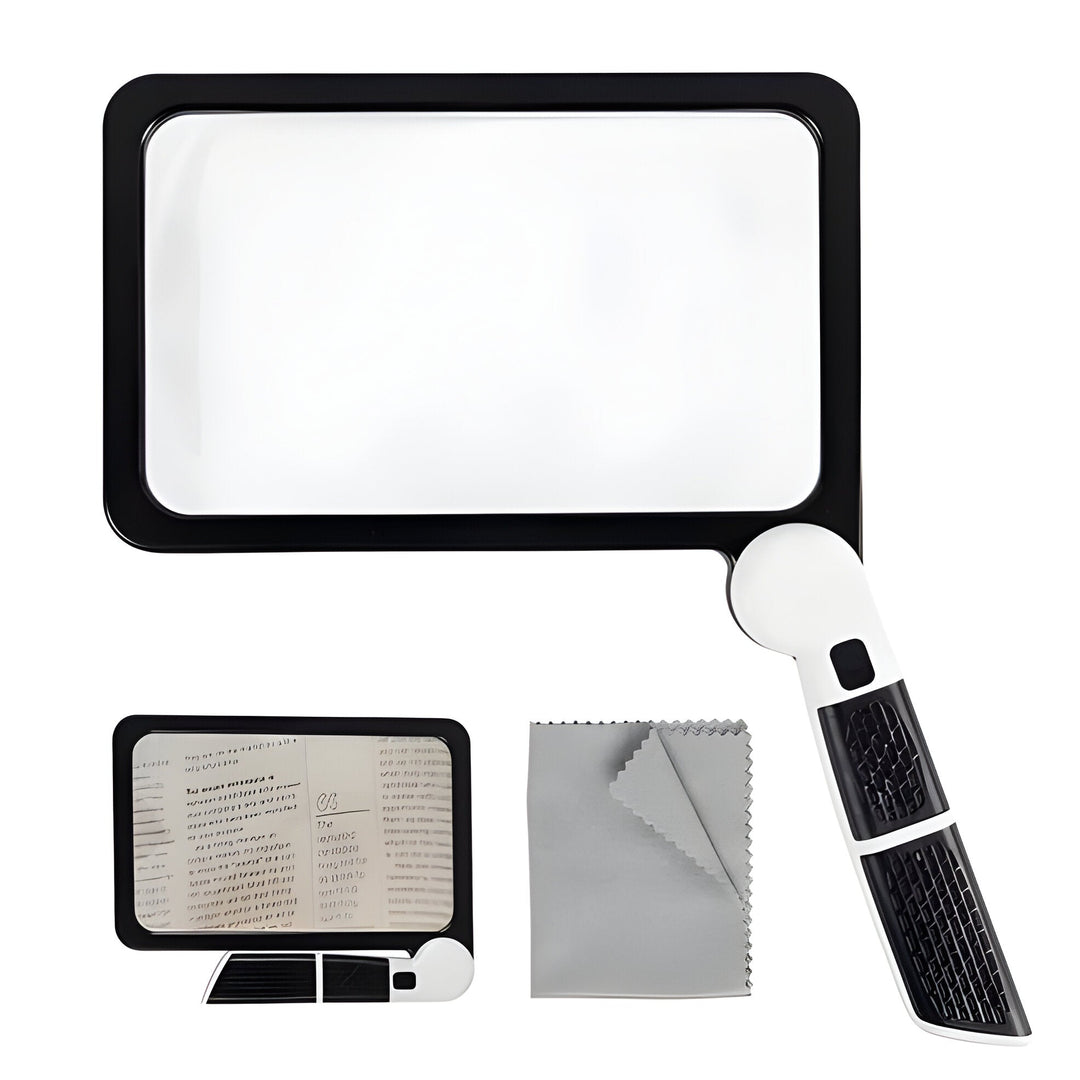Magnifying Glass with LED Light and Collapsible Design