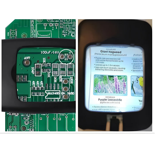 Magnifying Lamp with Adjustable Arm and LED Lights