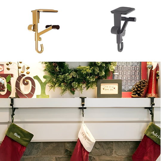 Mantel Hangers with Adjustable Design and Garland Clips
