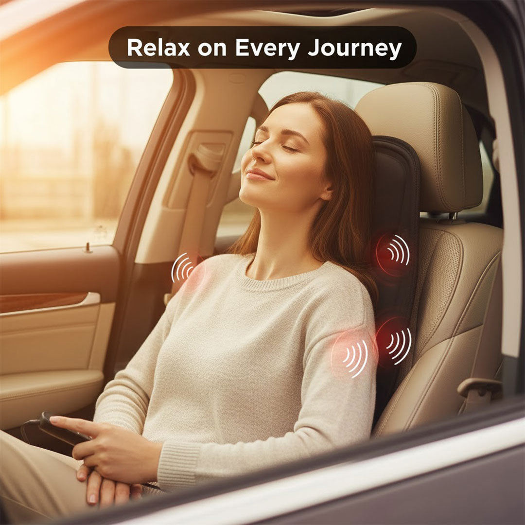 Massage Cushion with Heated Therapy and Vibrating Nodes