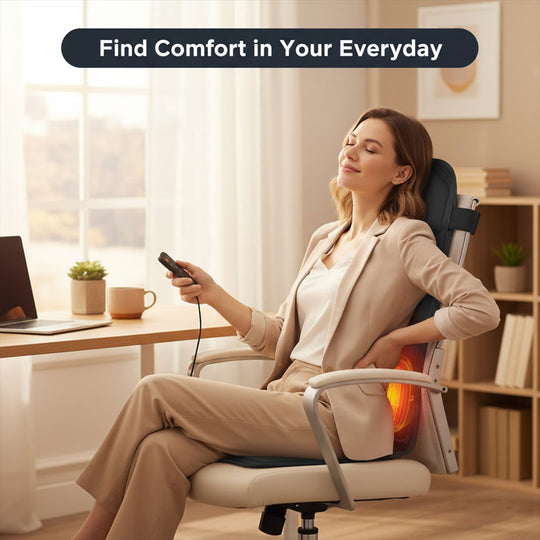 Massage Cushion with Heated Therapy and Vibrating Nodes