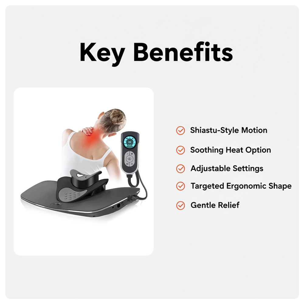 Massage Pillow with Shiatsu Motion and Heat Option