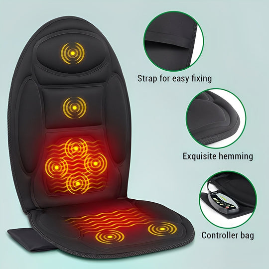 Massage Seat Cushion with Heated Function and Foldable Design