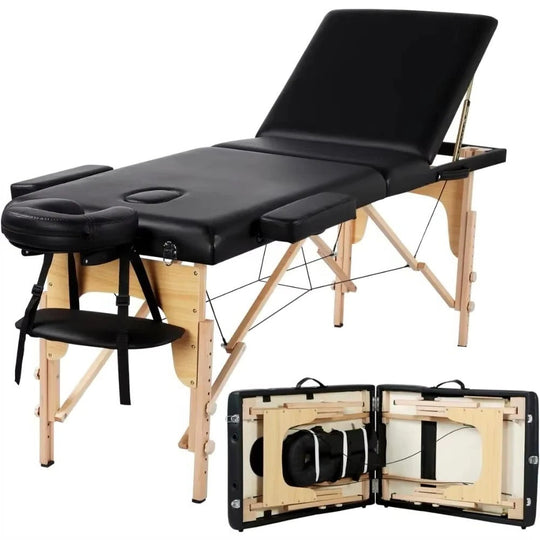Massage Table with Height Adjustment and Portable Design
