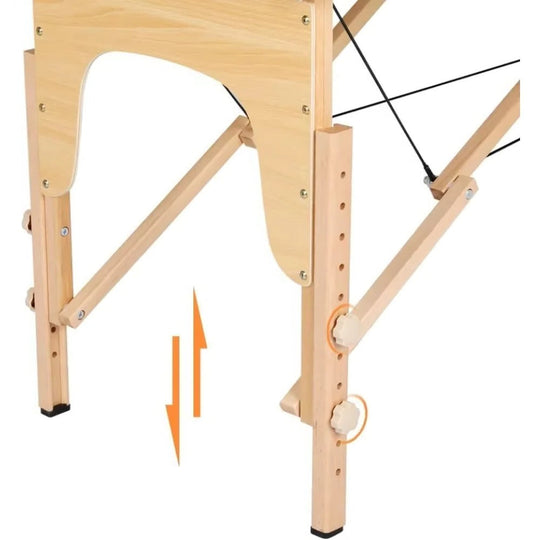 Massage Table with Height Adjustment and Portable Design
