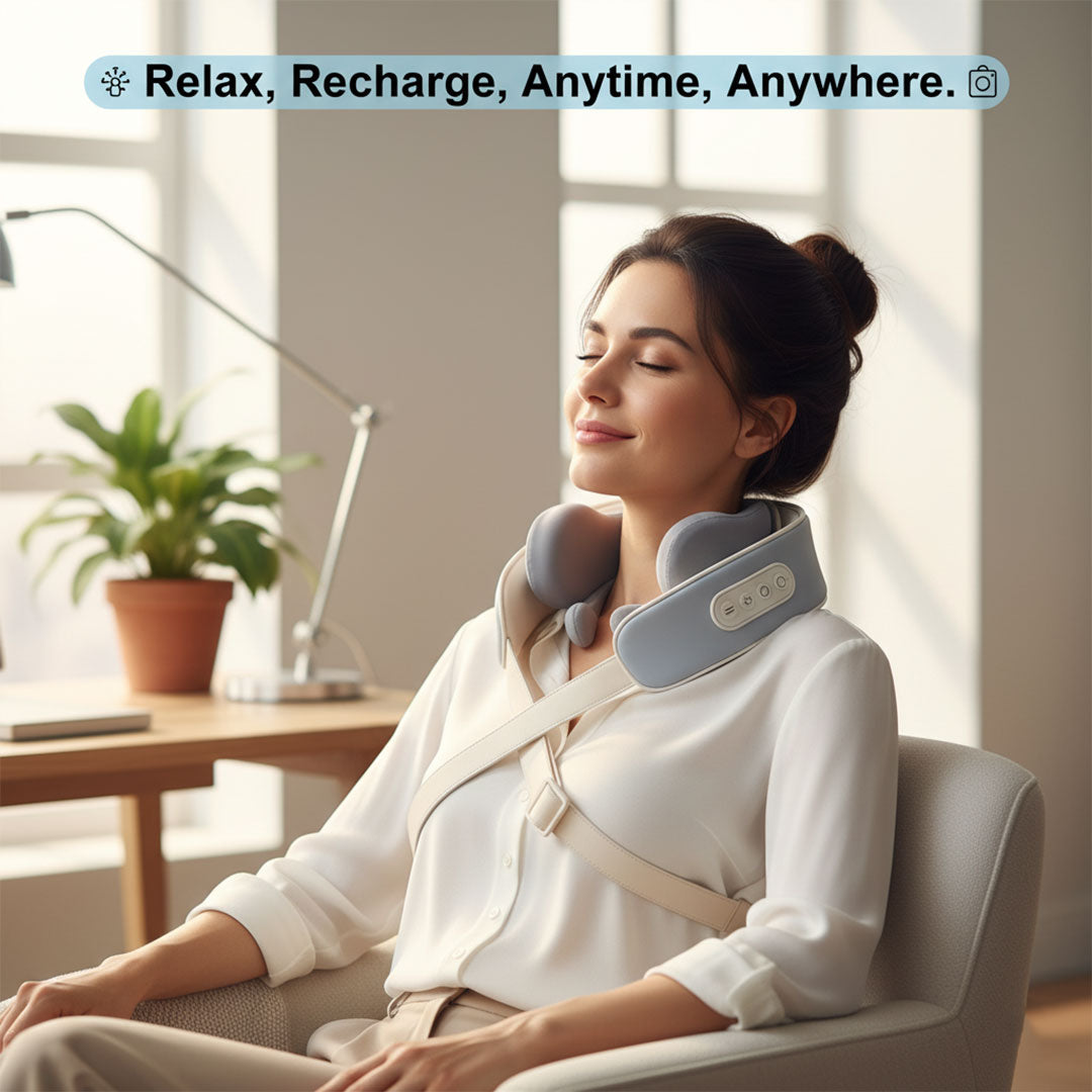 Massager with Heat Therapy and Adjustable Settings