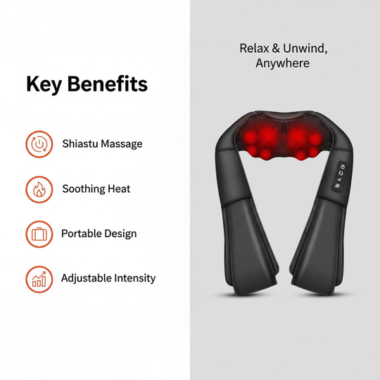 Massager with Shiatsu Relief and Heat
