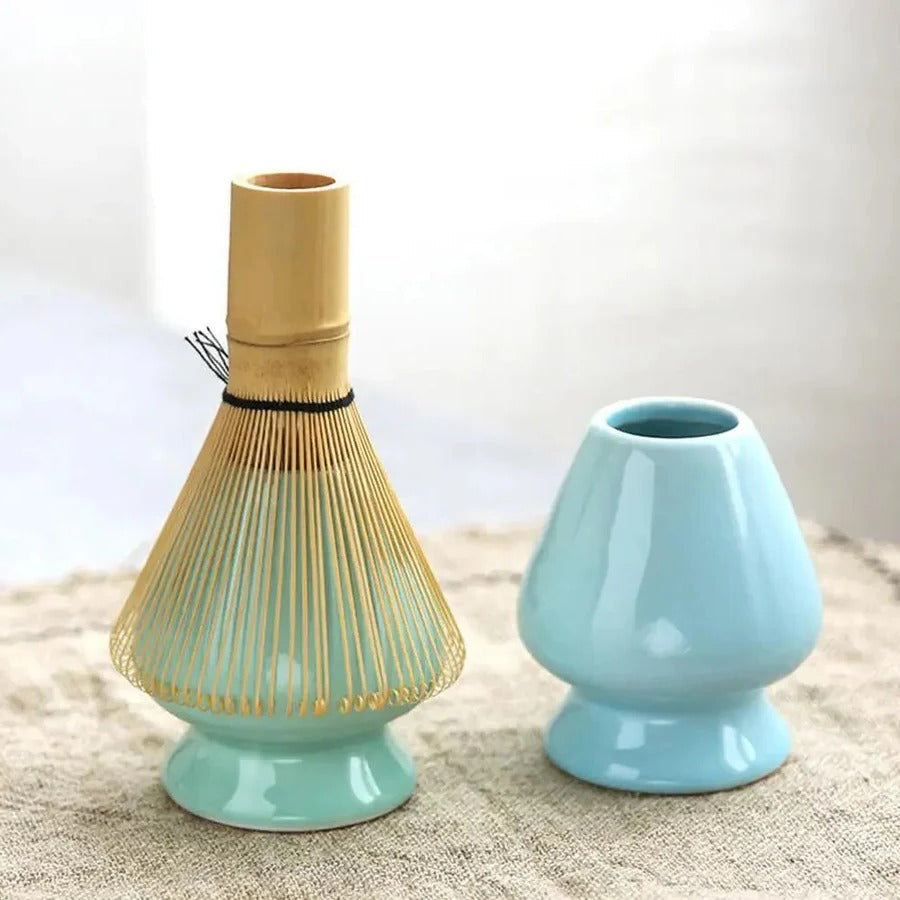 Matcha Tea Set with Whisk and Bowl