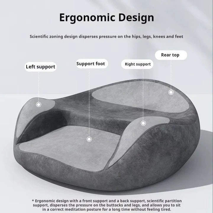 Meditation Cushion with Memory Foam and Round Design