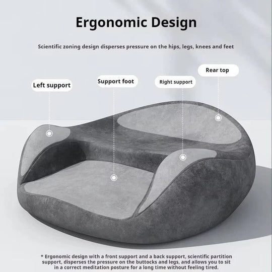 Meditation Cushion with Memory Foam and Round Design