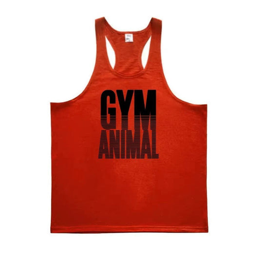 Men's Tank Top with Cotton Fabric and Y Back Design