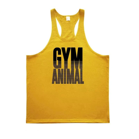 Men's Tank Top with Cotton Fabric and Y Back Design