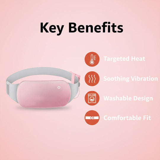 Menstrual Relief Pad with Heated Therapy and Washable Design