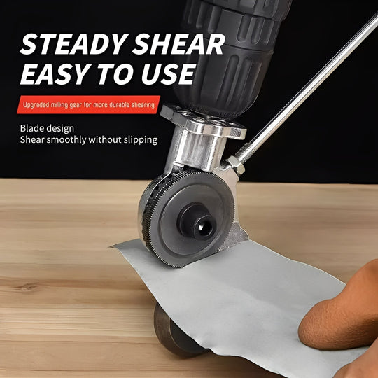 Metal Shear Attachment with Drill Power and Sheet Cutting