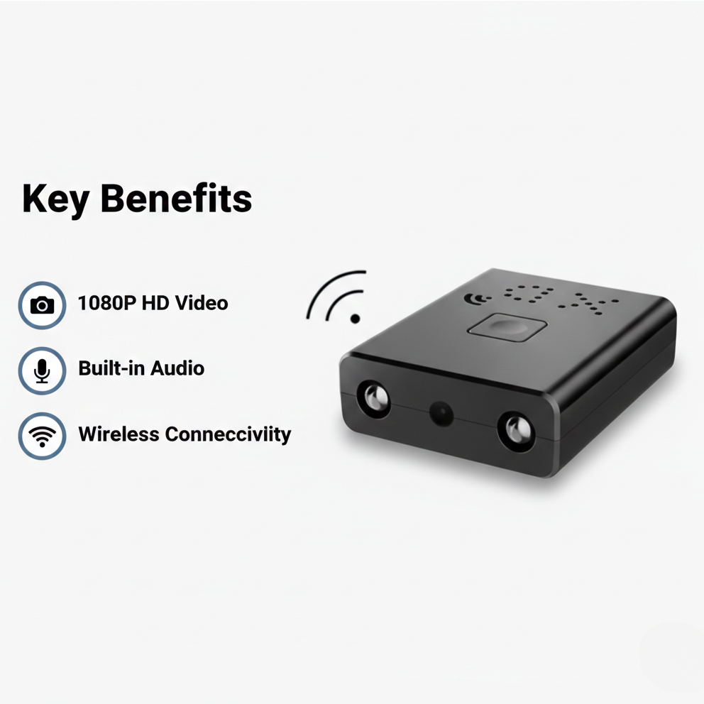 Mini Camera with HD Video and Audio Recording