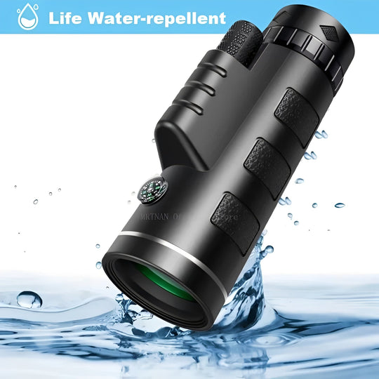 Monocular Telescope with Smartphone Adapter and Tripod