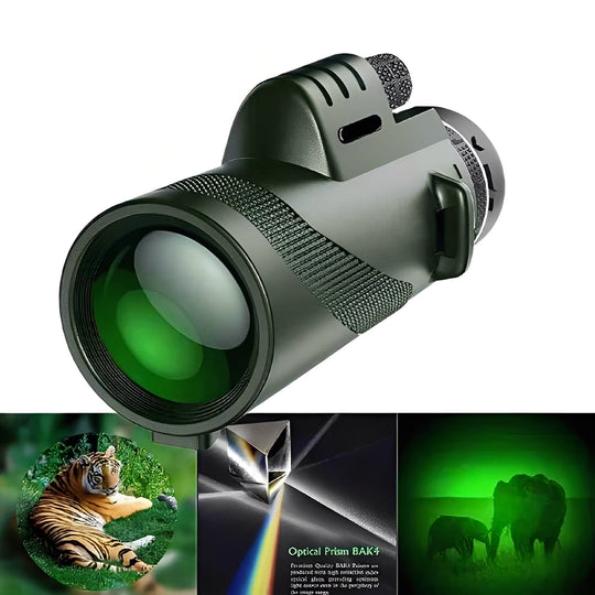 Monocular Telescope with Zoom Adjustment and Portable Design