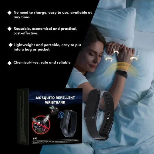 Mosquito Repellent Wristband with Ultrasonic Technology and Clip Design
