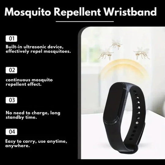 Mosquito Repellent Wristband with Ultrasonic Technology and Clip Design