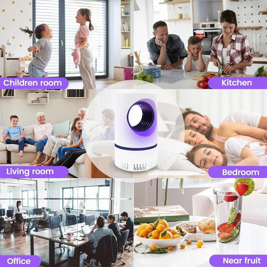 Mosquito Trap Lamp with Electric UV Light and Indoor/Outdoor Use