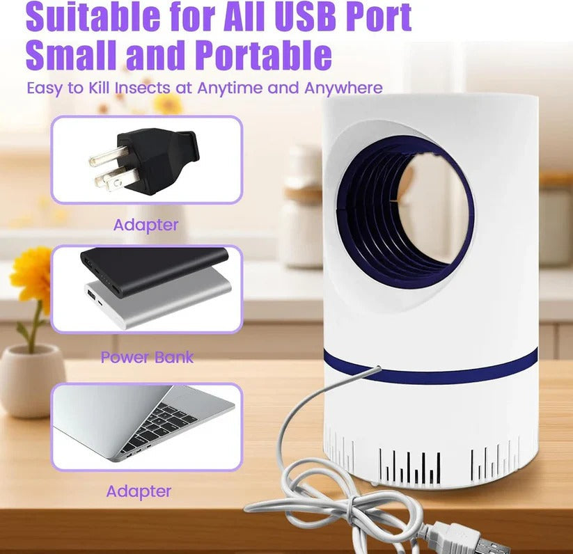 Mosquito Trap Lamp with Electric UV Light and Indoor/Outdoor Use