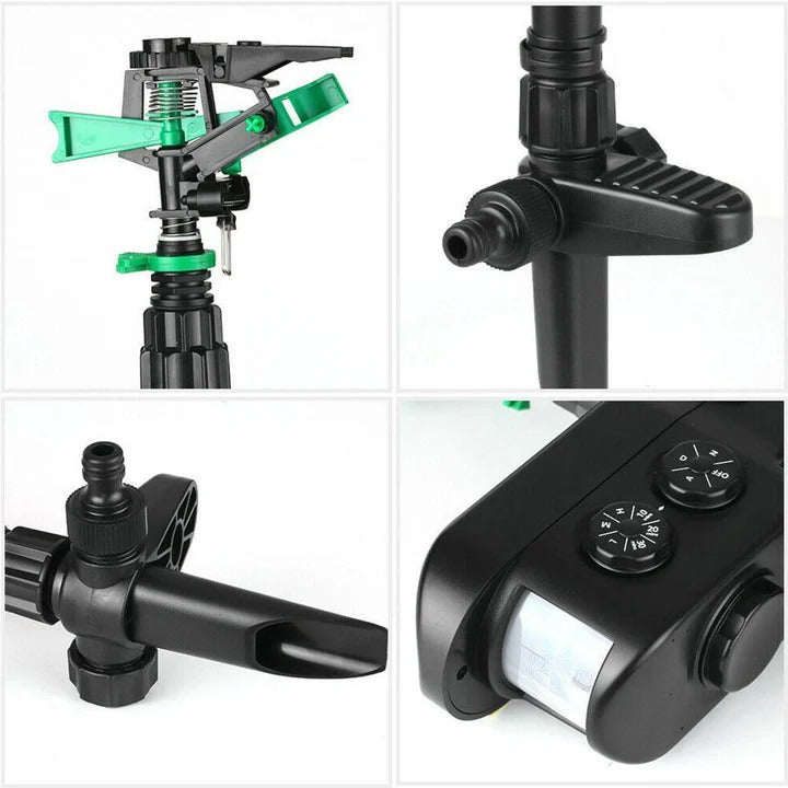 Motion Activated Sprinkler with Solar Power and Deer Deterrent