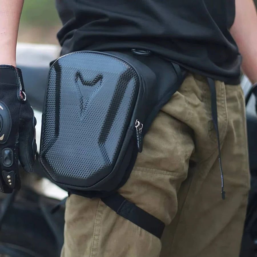Motorcycle Leg Bag with Waterproof Design and Secure Storage