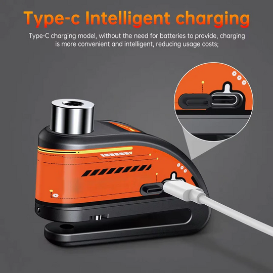 Motorcycle Lock with 120dB Alarm and Security Features