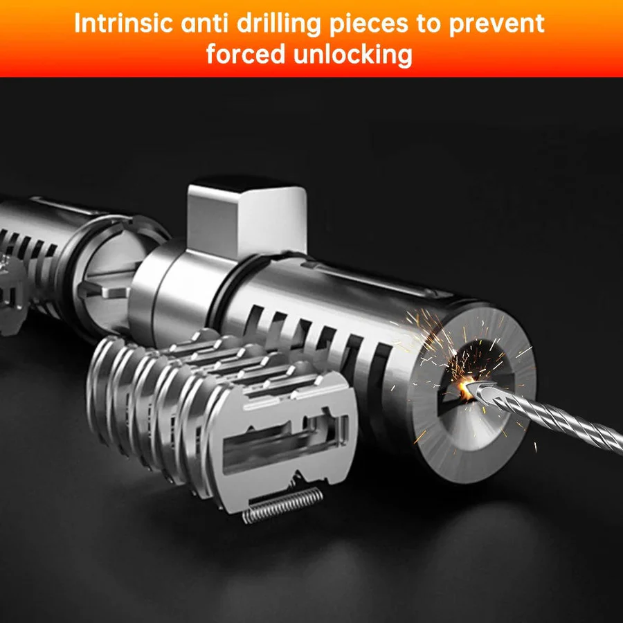 Motorcycle Lock with 120dB Alarm and Security Features