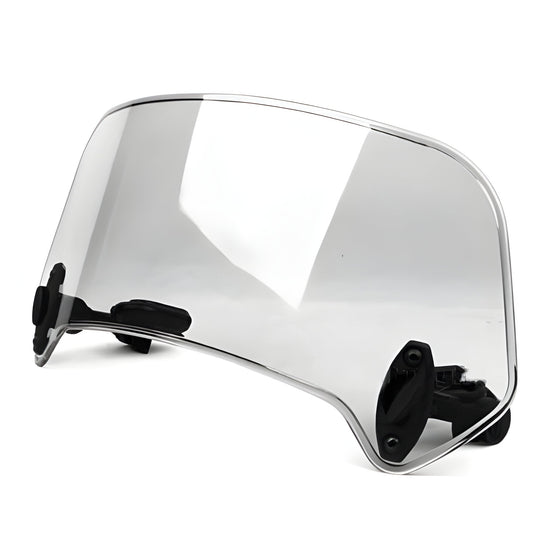 Motorcycle Windshield with Adjustable Height and Touring Design