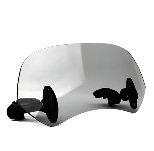Motorcycle Windshield with Adjustable Height and Touring Design