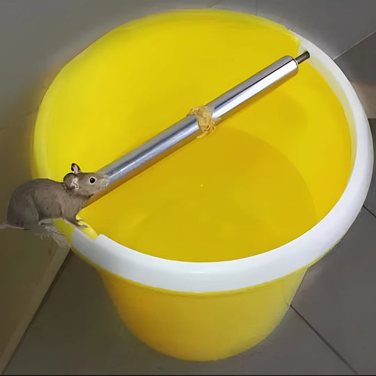 Mouse Trap with Stainless Steel Roller and Bucket Attachment