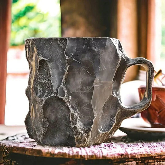 Mugs with Heat Resistance and Mineral Crystal Design